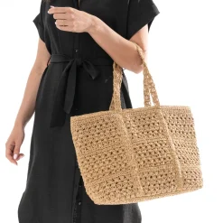 Sac cabas en raphia^Texto Online