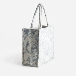 Sac cabas TEXTO beige jacquard motif floral^Eram Best