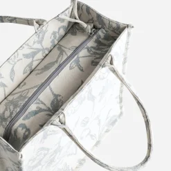 Sac cabas TEXTO beige jacquard motif floral^Eram Best