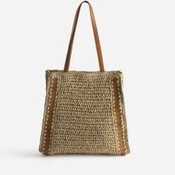 Sac cabas paille papier^Texto Hot