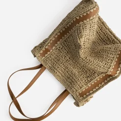 Sac cabas paille papier^Texto Hot