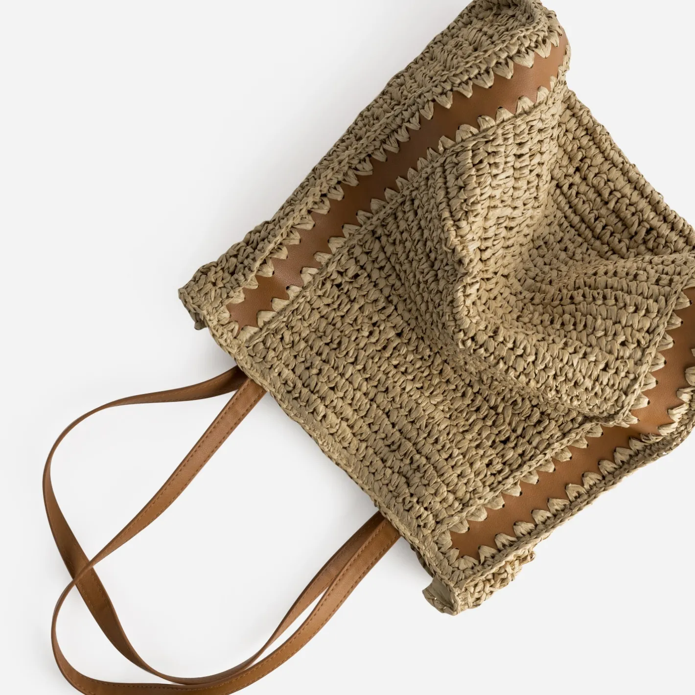 Sac cabas paille papier^Texto Hot