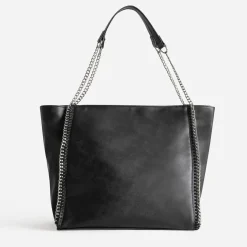Sac cabas noir métalleries ées^Texto Sale