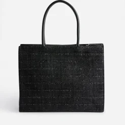 Sac cabas pailleté façon tweed^Texto Best