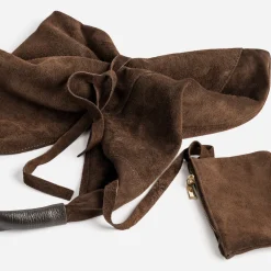Sac hobo cuir velours^Texto Best