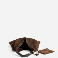 Sac hobo cuir velours^Texto Best