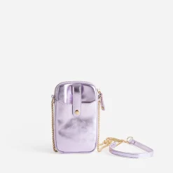 Sac lilas métallisé pour téléphone portable^Eram Online