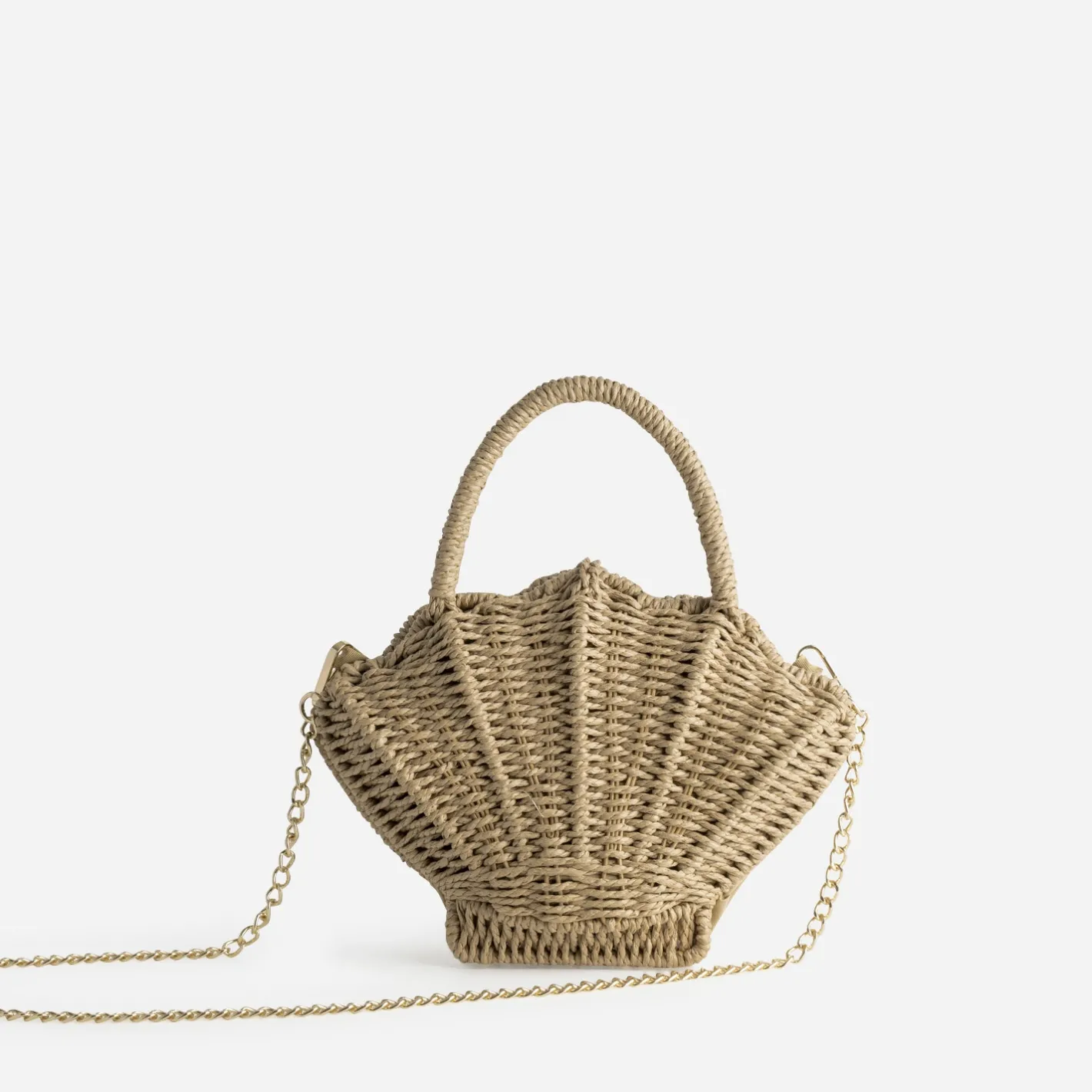 Sac paille papier forme coquillage^Texto Online