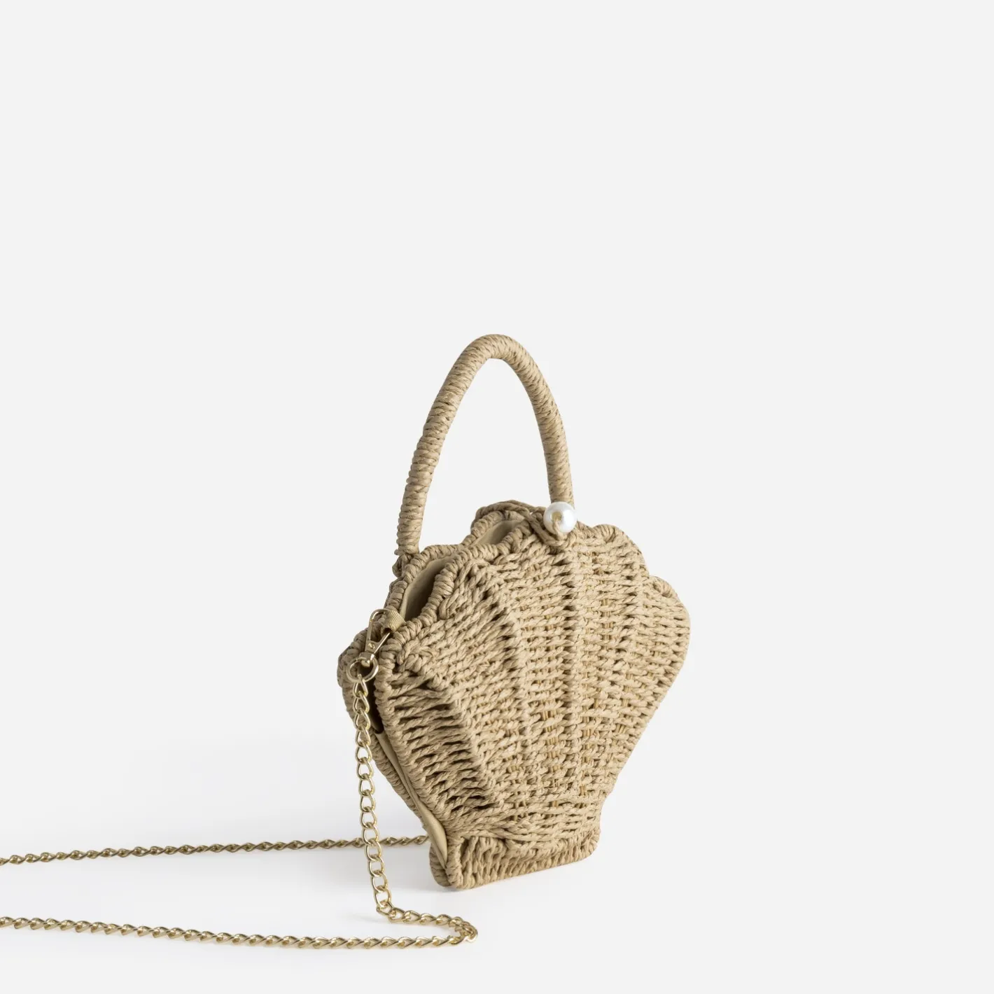 Sac paille papier forme coquillage^Texto Online