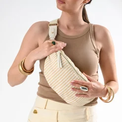 Sac-banane toile motif rayures^Eram Hot