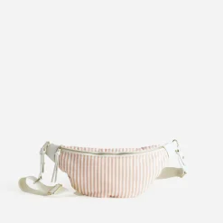 Sac-banane corail toile motif rayures^Eram Hot