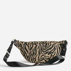 Sac-banane beige foncé motif zèbre^Texto Outlet