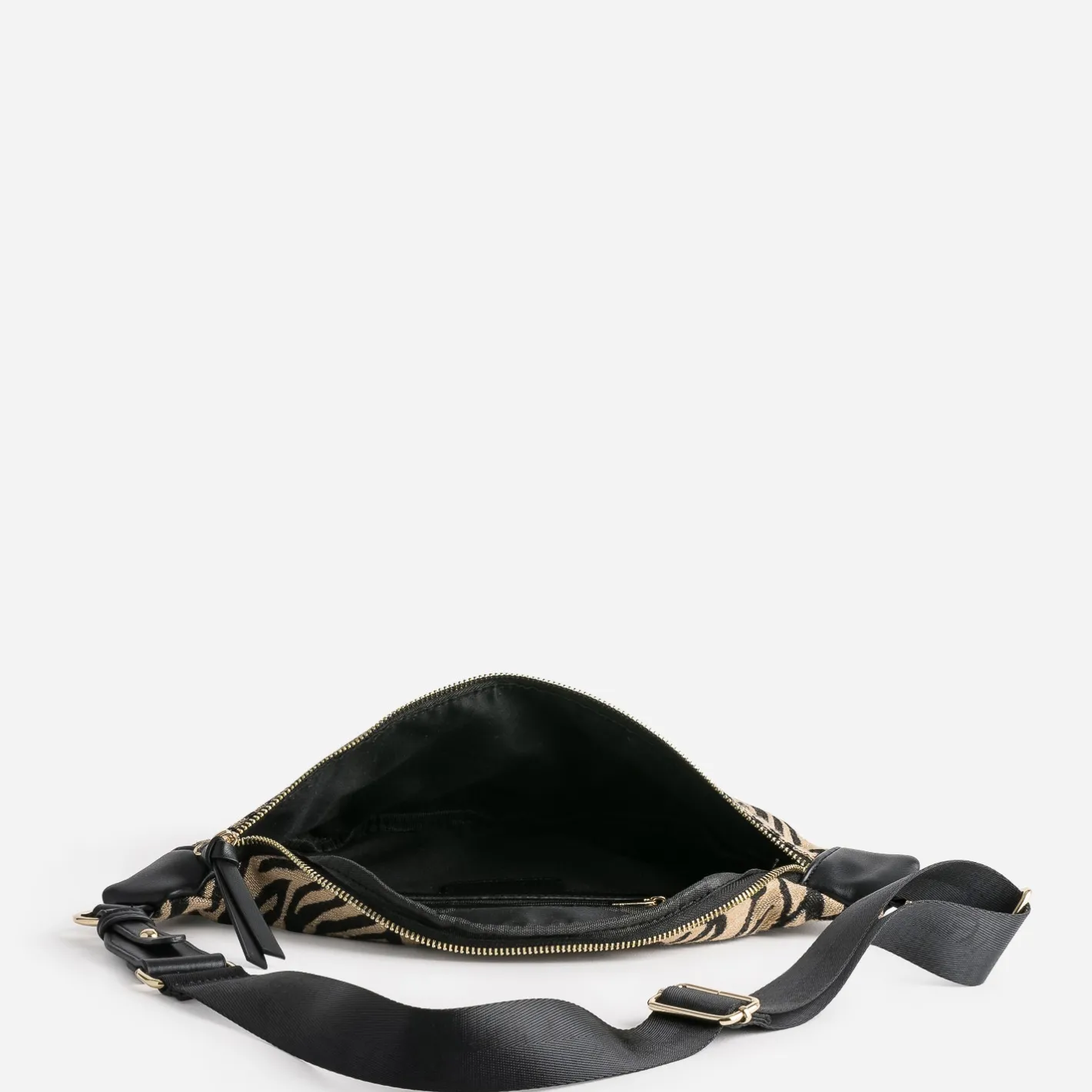 Sac-banane foncé motif zèbre^Texto Online