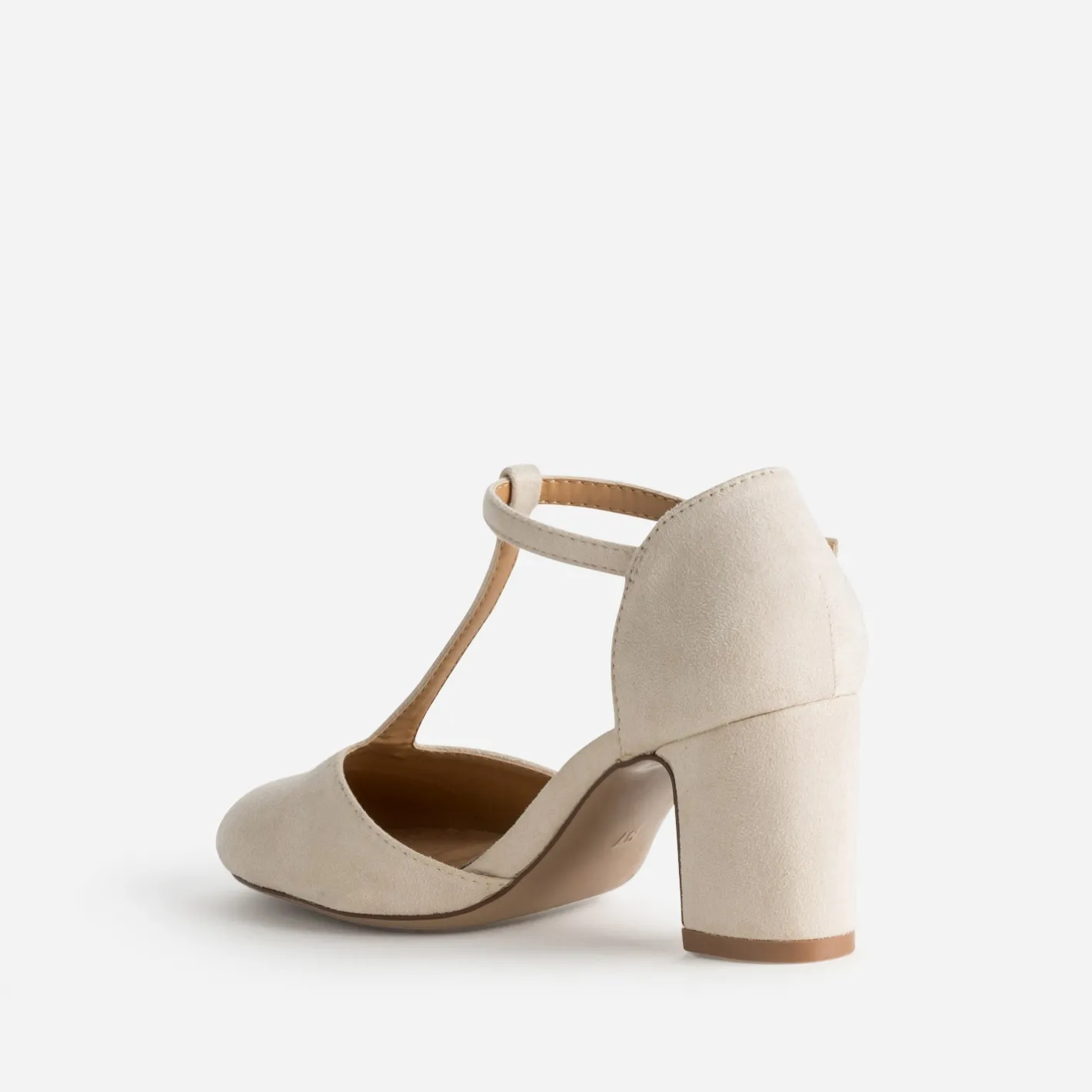 Salomé écru suédé à talon^Eram Outlet