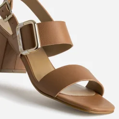 Sandale à talon cuir boucle fantaisie^Eram