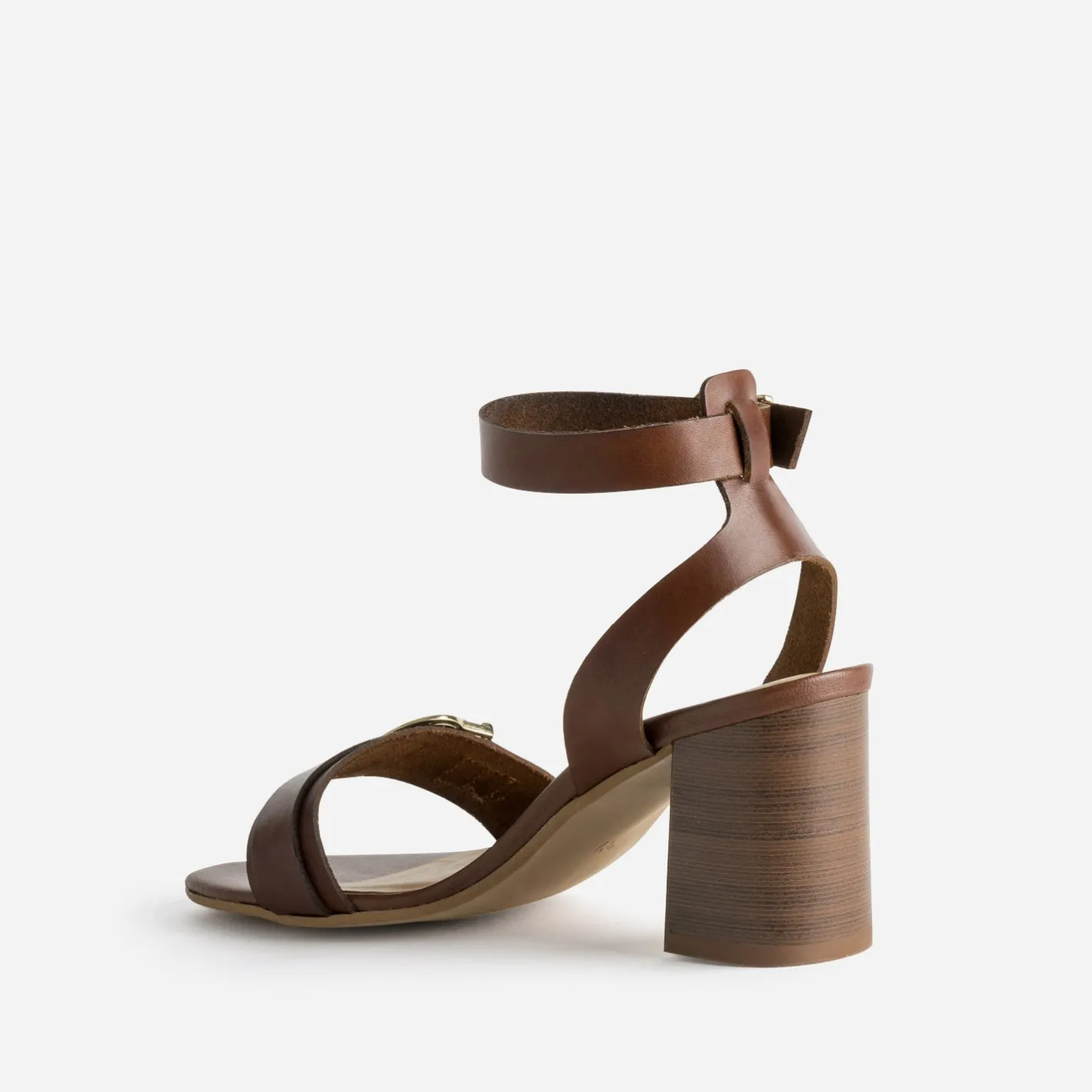 Sandale à talon cuir^Eram