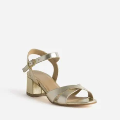 Sandale à talon dée cuir^Eram New