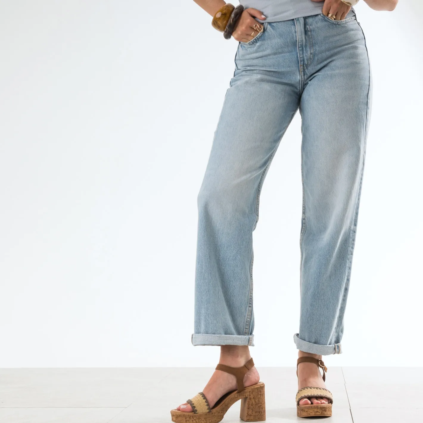 Sandale à talon clair cuir velours^Texto New