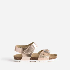 Sandale anatomique cuivré en cuir^Buggy New