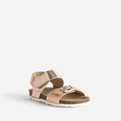 Sandale anatomique cuivré en cuir^Buggy New