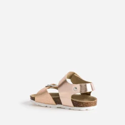 Sandale anatomique cuivré en cuir^Buggy New