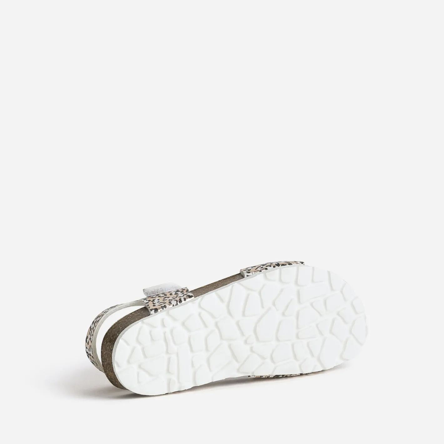 Sandale anatomique métallisé motif léopard^Buggy Discount