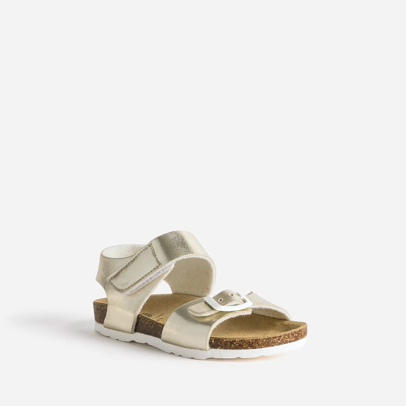 Sandale anatomique dorée en cuir^Buggy Sale