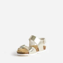Sandale anatomique dorée en cuir^Buggy Sale