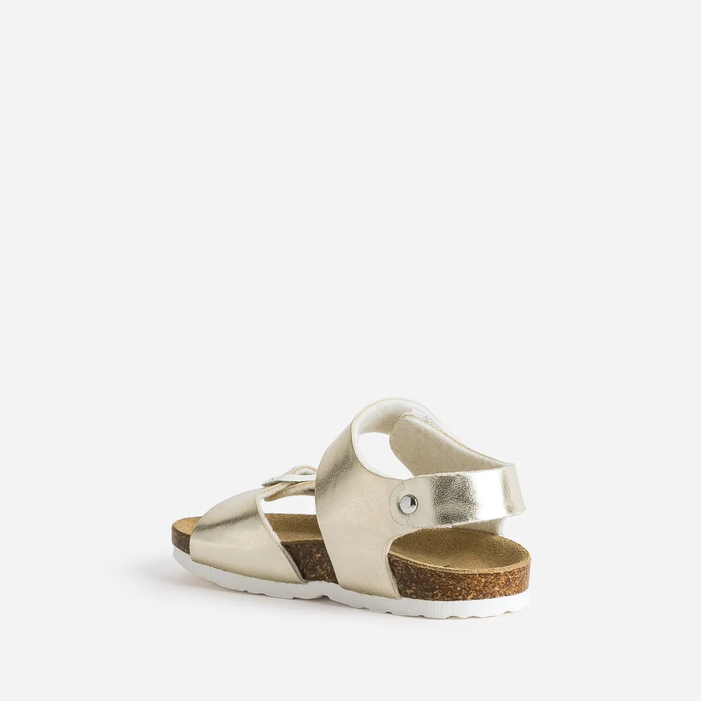 Sandale anatomique dorée en cuir^Buggy Sale