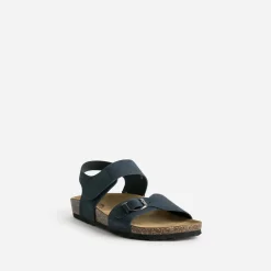 Sandale anatomique en cuir bleu^Buggy Sale