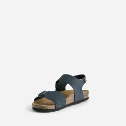 Sandale anatomique en cuir bleu^Buggy Sale