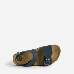 Sandale anatomique en cuir bleu^Buggy Sale