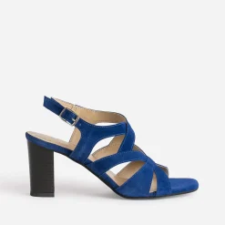 Sandale roi cuir velours à talon^Eram Outlet
