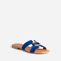 Sandale roi cuir velours et anneau^Eram