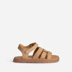 Sandale cuir velours à scratchs^Buggy Outlet