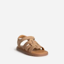 Sandale cuir velours à scratchs^Buggy Outlet