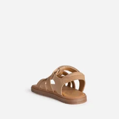 Sandale cuir velours à scratchs^Buggy Outlet