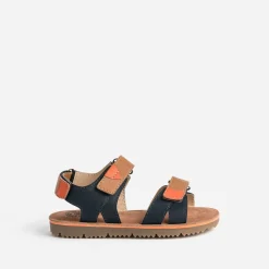 Sandale marine, marron, orange en cuir^Buggy Clearance