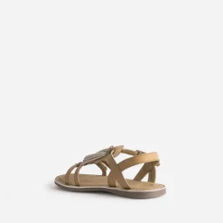 Sandale marron cuir pampilles amovibles^Buggy Sale