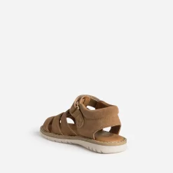 Sandale camel cuir velours^Buggy Clearance