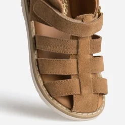 Sandale camel cuir velours^Buggy Clearance