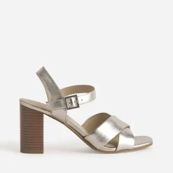 Sandale dée cuir à talon haut^Caprice Sale
