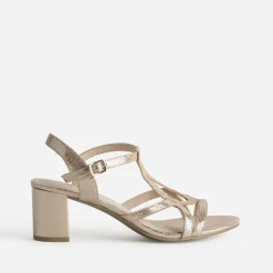 Sandale dée cuir effet python verni^Caprice Online