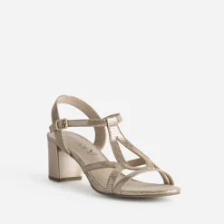Sandale dée cuir effet python verni^Caprice Online