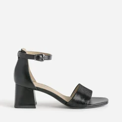Sandale e cuir talon flare^Caprice