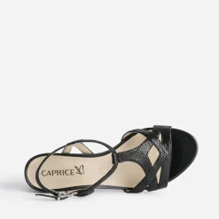 Sandale e en cuir velours effet python^Caprice Outlet