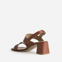 Sandale cuir détail bijou^Eram Discount