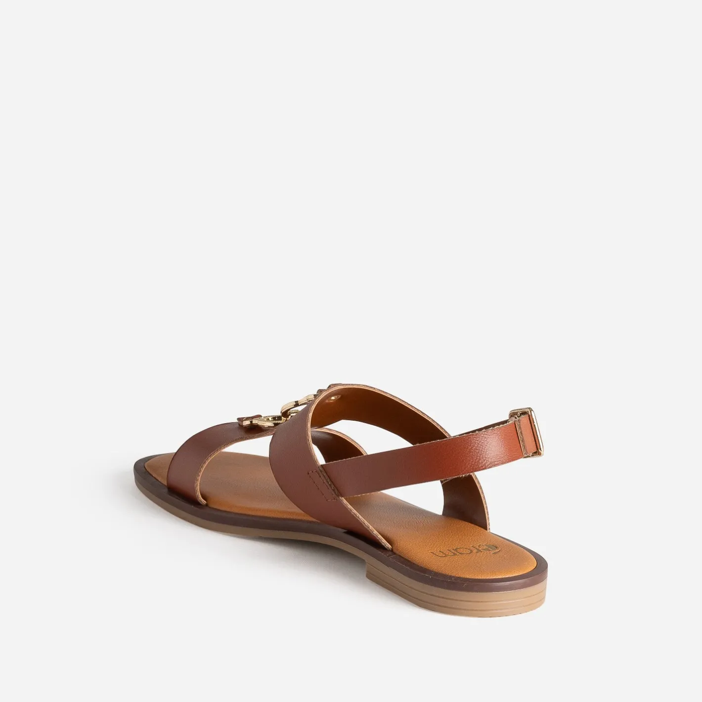 Sandale cuir détail bijou^Eram