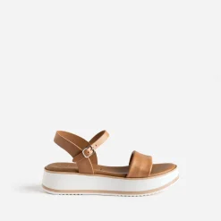 Sandale compensée en cuir^Buggy New