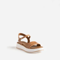 Sandale compensée en cuir^Buggy New